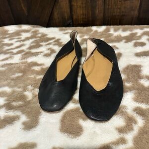Lucky Brand Black Leather Flats